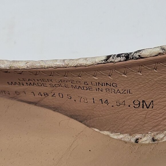 Tory Burch Snakeskin Print Wedge Heels US Size 9M - Picture 9 of 9